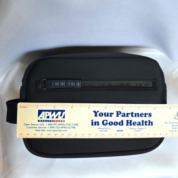 DIOR Sauvage Men's Navy Blue Toiletry Accessories Bag Tote Pouch Brand New - Picture 7 of 10